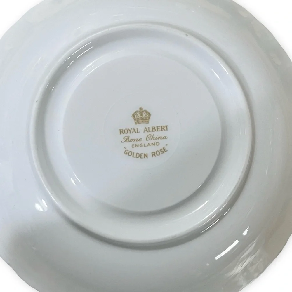 Vintage Royal Albert “Golden Rose” Teacup and Saucer Set